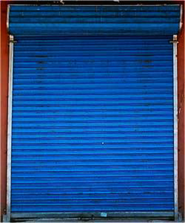 澳式彩板卷帘门（蓝色）